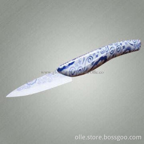 Pure Porcelain Ceramic Knife with Full Printing